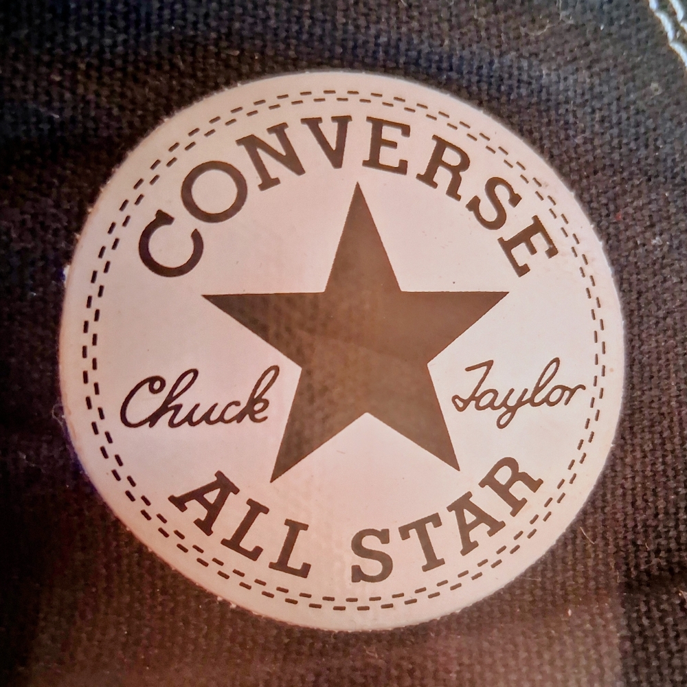 Converse, AllStar, Chuck Taylor High Top Shoes Sz 9.5 W Or 8 M, Like New, Worn - Picture 3 of 8